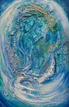 "Smaragdwelt" Abstraktion Innenmalerei von Volskya Lilya