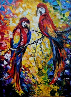 Exotic birds"tropical landscape of the Volskya  Lilya