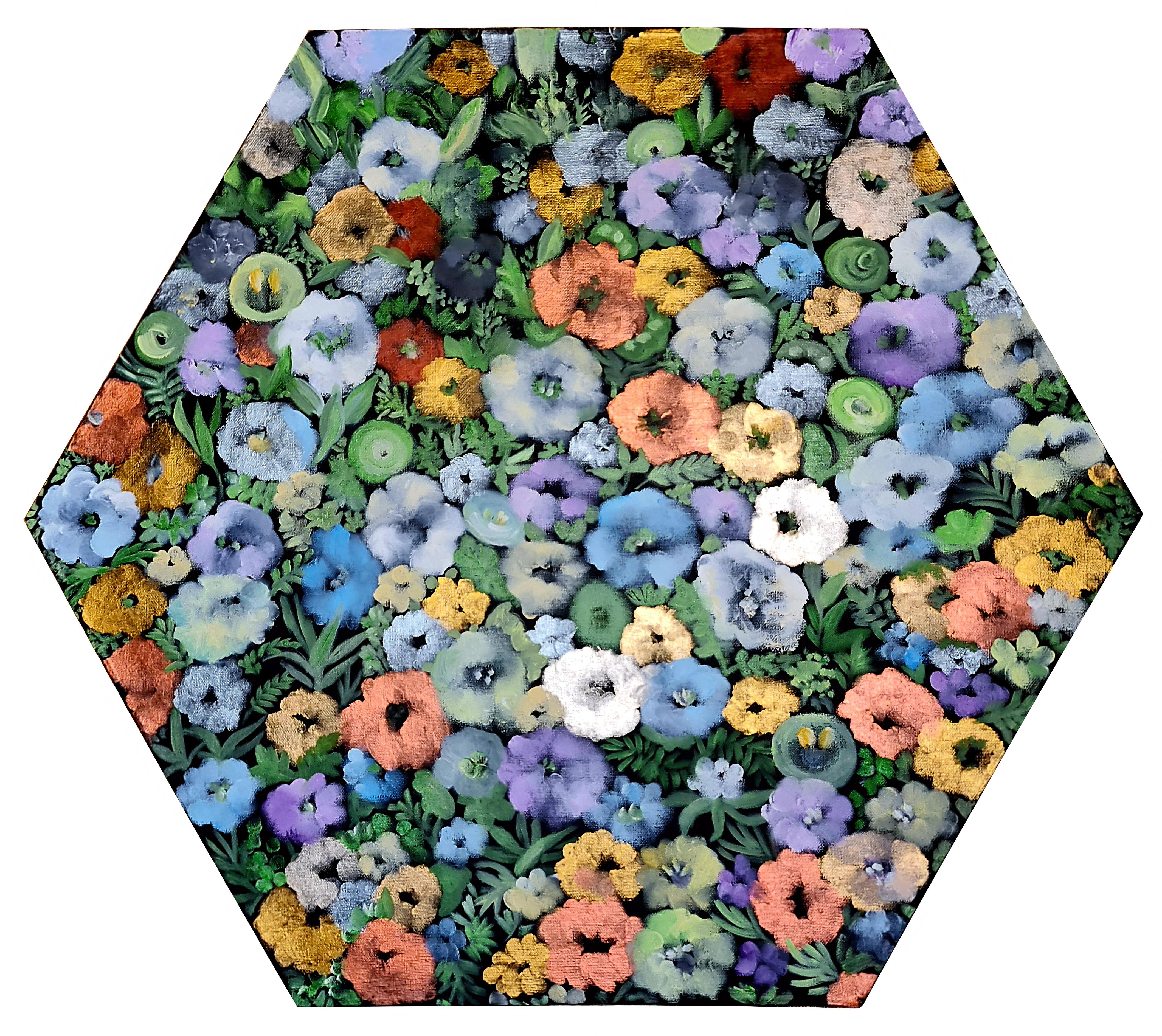 Flower panel"landscape on canvas with oil of Volskya Lilya