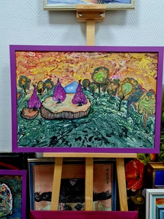 Paysage abstrait "îles volantes" de Volskaya Lilya