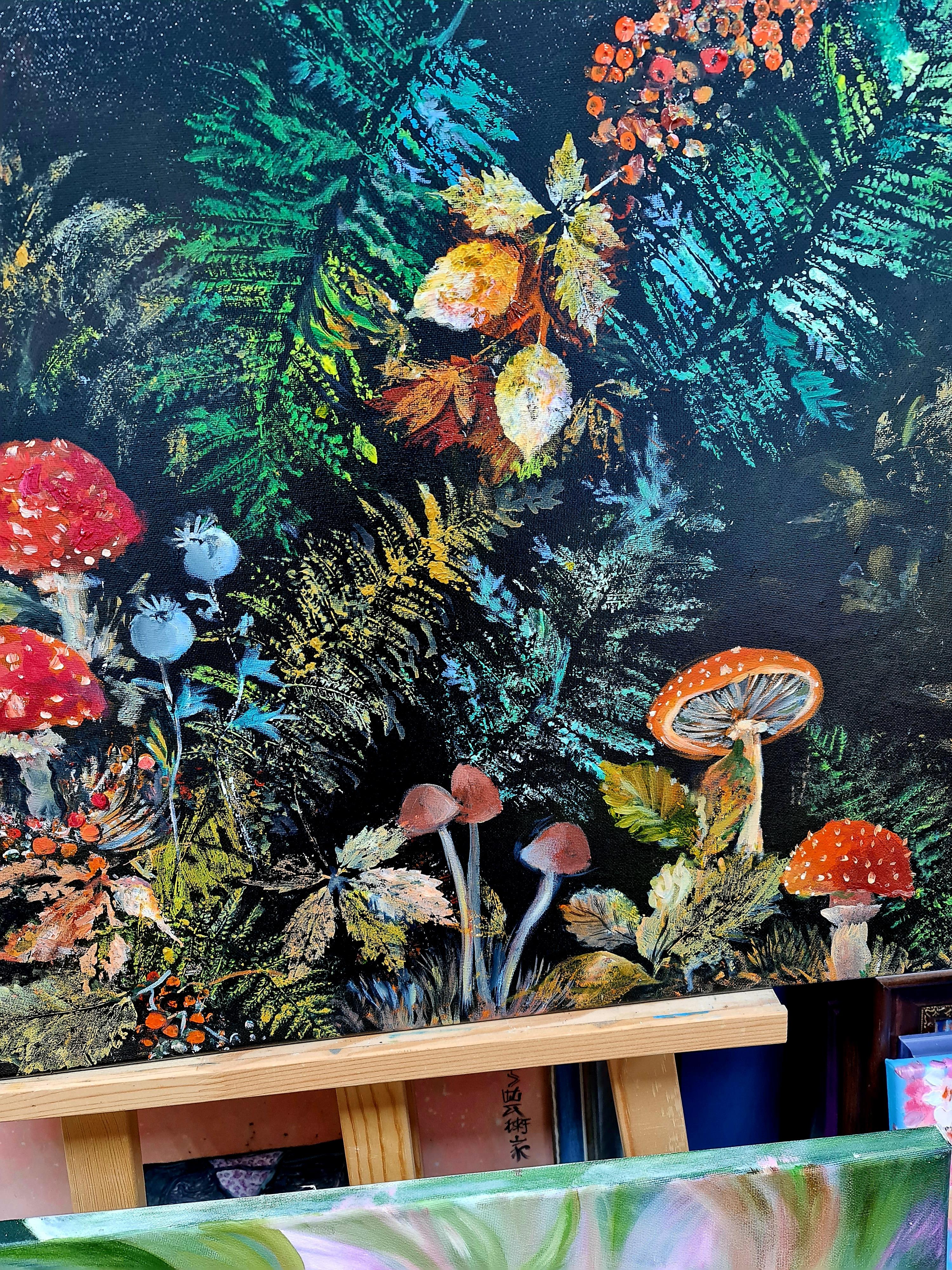 Champignons dans la forêt