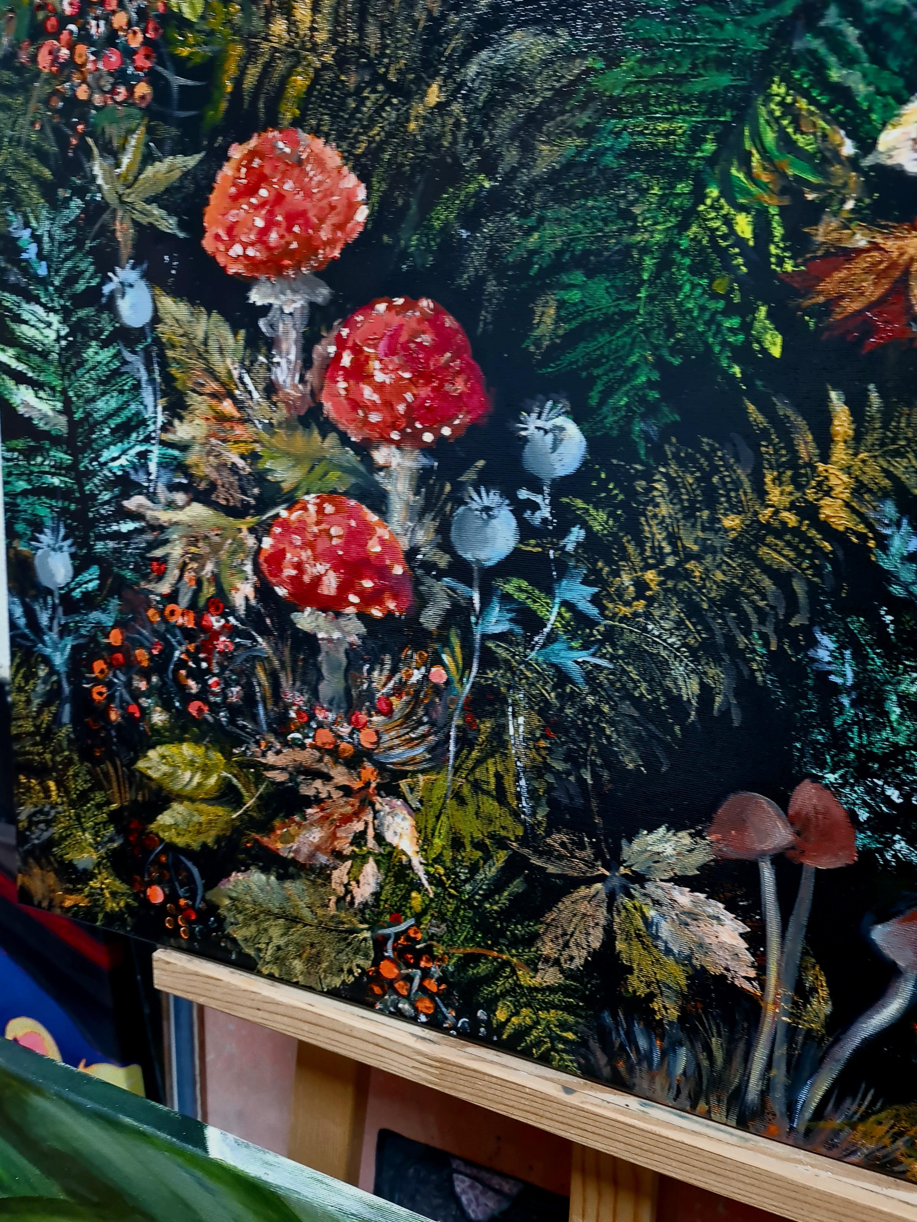 Champignons dans la forêt