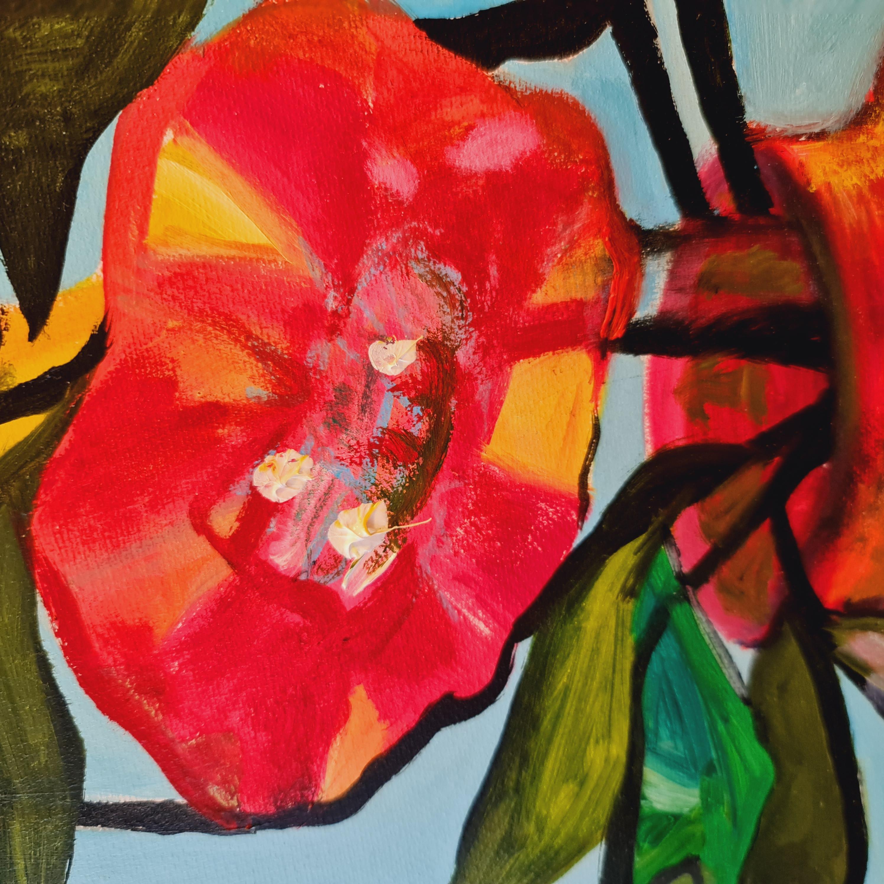 Personne mais les abeilles - Marron Animal Painting par Lilya Volskaya