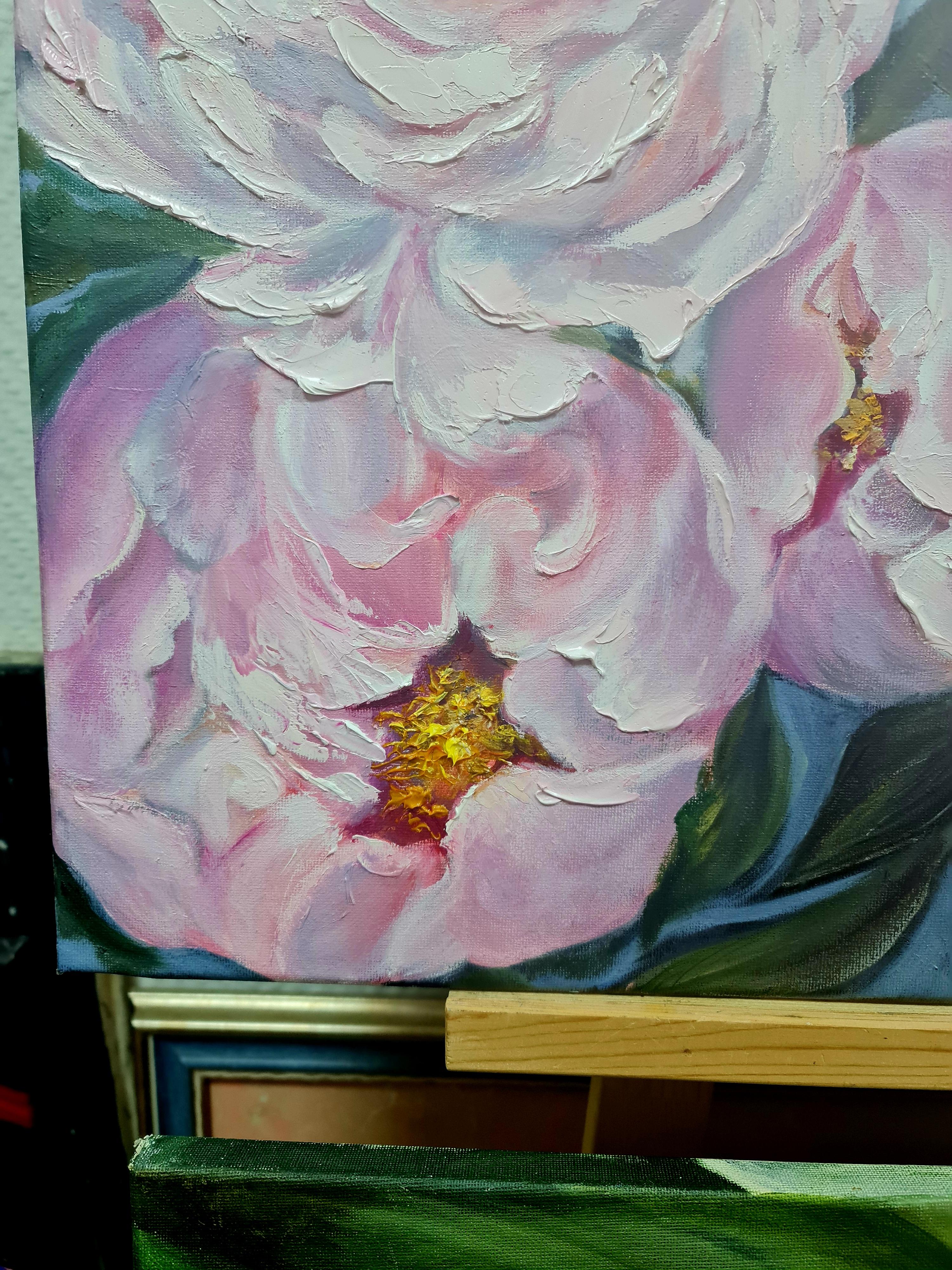 Pfingstrosen im Abendgarten