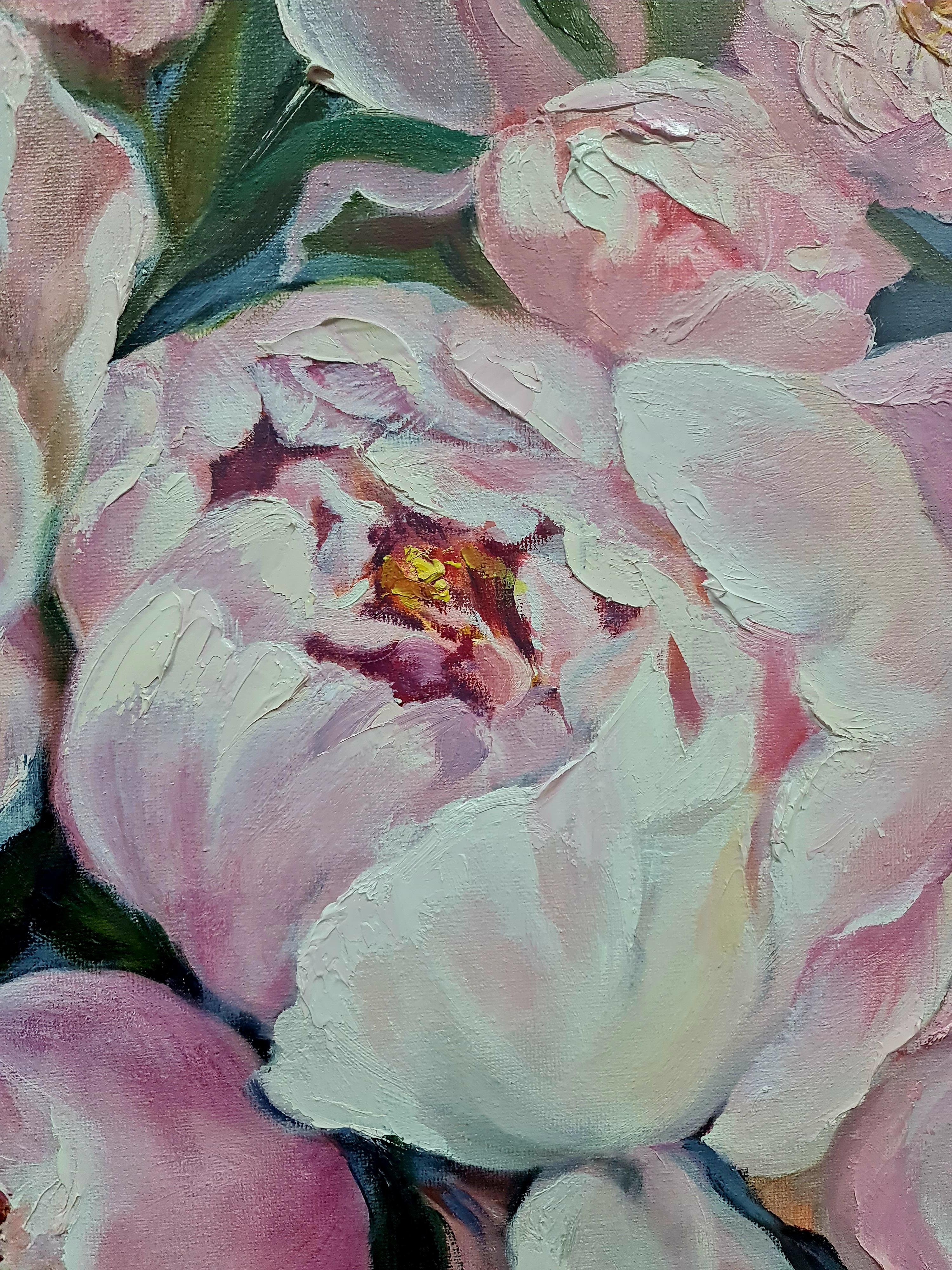 Pfingstrosen im Abendgarten