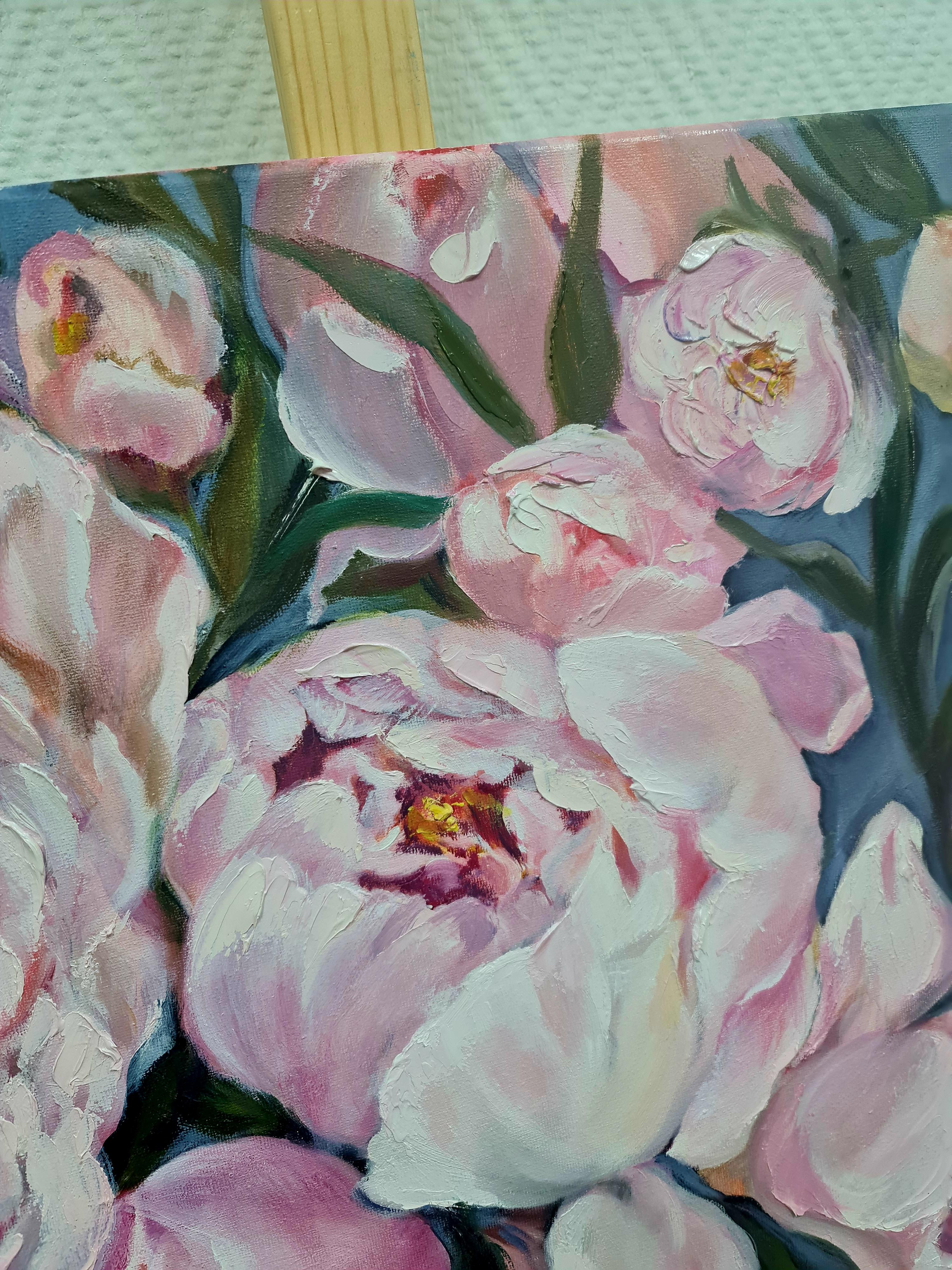 Pfingstrosen im Abendgarten