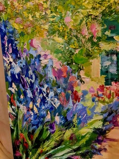 Provence. The flowering of irises" impressionistic landscape of the Volsky Lilyа
