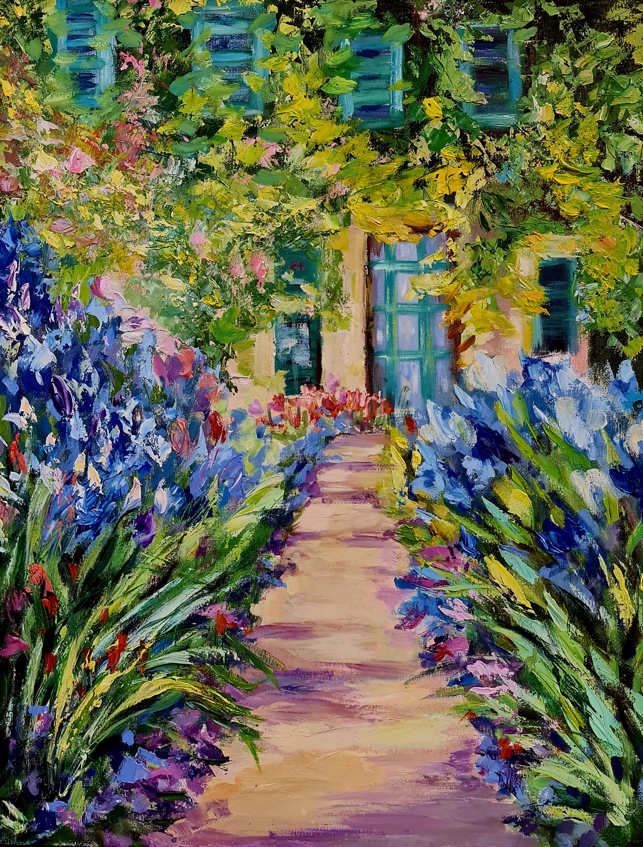 Landscape Painting de Lilya Volskaya - Provenza. La floración de los lirios" paisaje impresionista del Volsky Lilyа