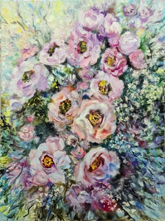 Tenderness" landscape with tree-like peonies of summer Volskya Lily.