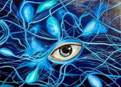 Das abstrakte Gemälde "Neural Networks". Einblicke"
