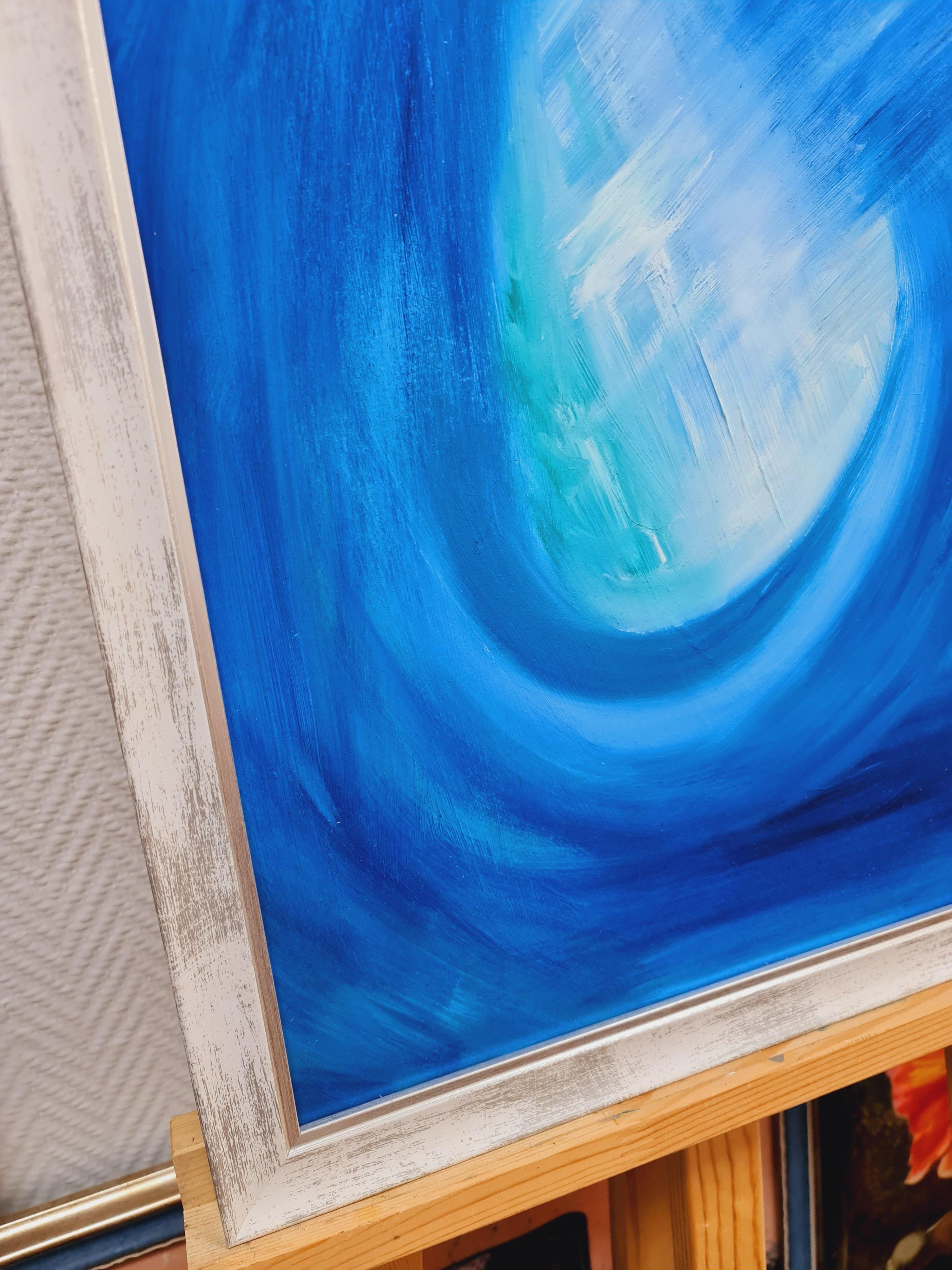 La couleur est bleue. Le portail. peinture abstraite de Lilia Volskaya en vente 2