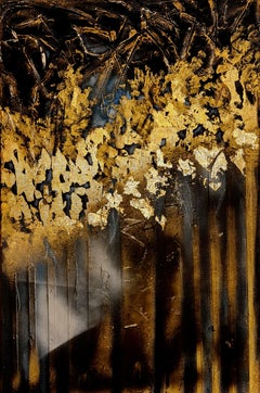 El Bosque Mágico de Harry Potter.Paisaje interior pintura texturizada por Lilya V