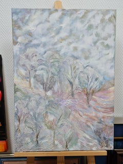 The Morning is Foggy" is an abstract landscape by Volskaya Liliya
