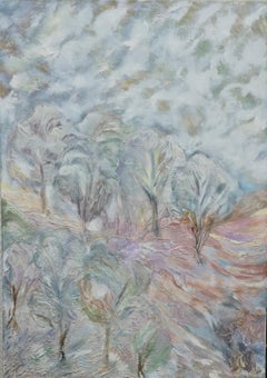 The Morning is Foggy" is an abstract landscape by Volskaya Liliya