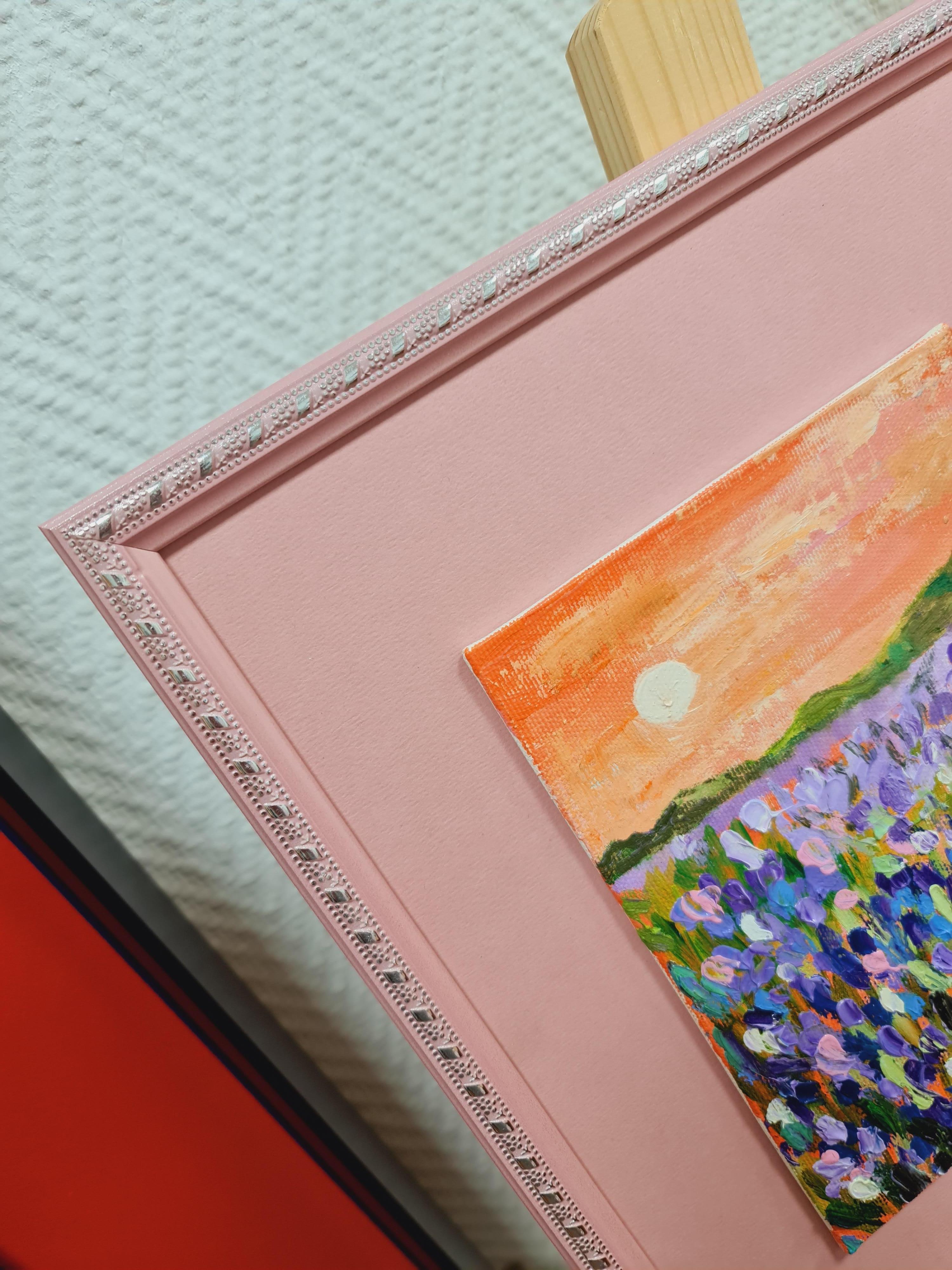 The triptych is summer.Landscape in oil . Volskaya Lilia - Impressionist Painting by Lilya Volskaya