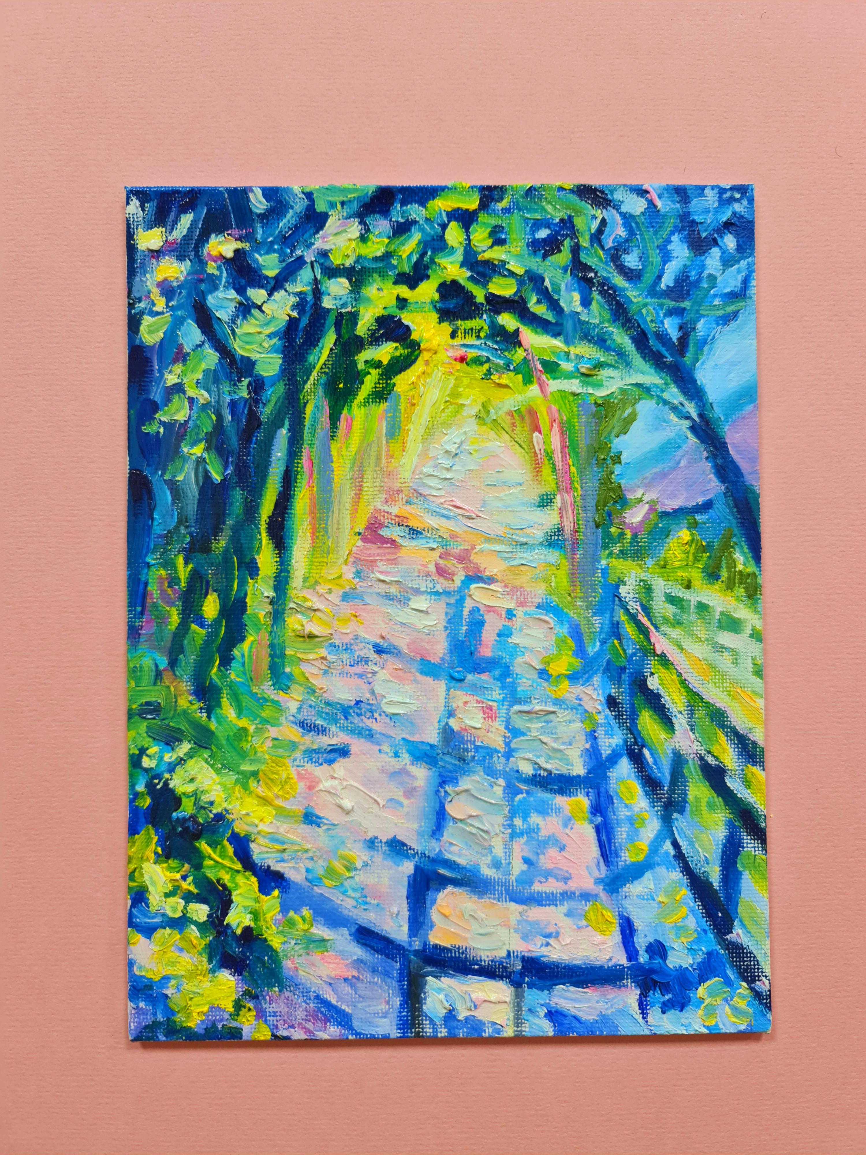 The triptych is summer.Landscape in oil . Volskaya Lilia For Sale 1