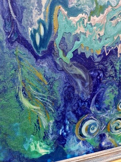 "The well of wish fulfillment" blue abstraction Volskaya Lilya.