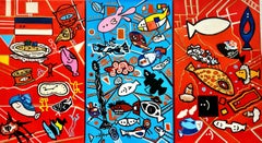 Triptychon "Ozean der Möglichkeiten" Ölabstraktion von Volskya Lilya.