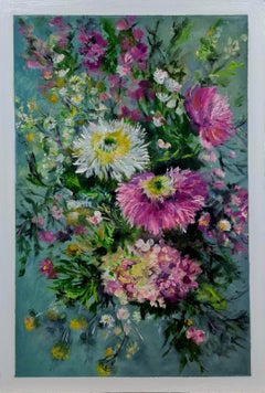 Was erzählen dir die Blumen? Öl-Stillleben mit Astern aus dem Vol
