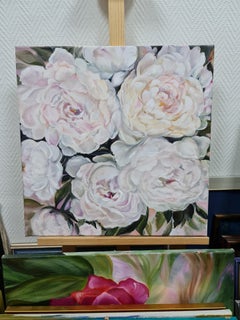 "White peonies" still life of Volskyа Lilyа.