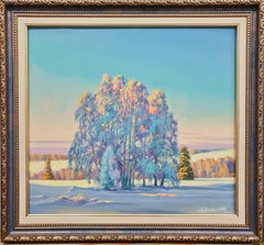 "Winter frosty" realistic landscape of the Volskya Lily.