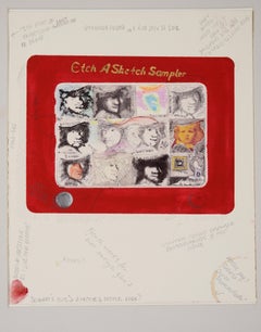 "Muestrario Etch A Sketch" - 1989 Multimedia sobre papel