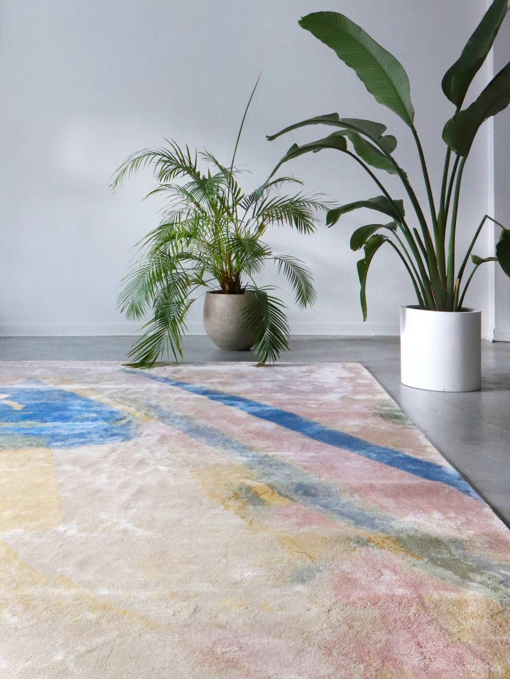 Lily’s View Dawn hand knotted Rug by Eskayel In New Condition For Sale In Geneve, CH