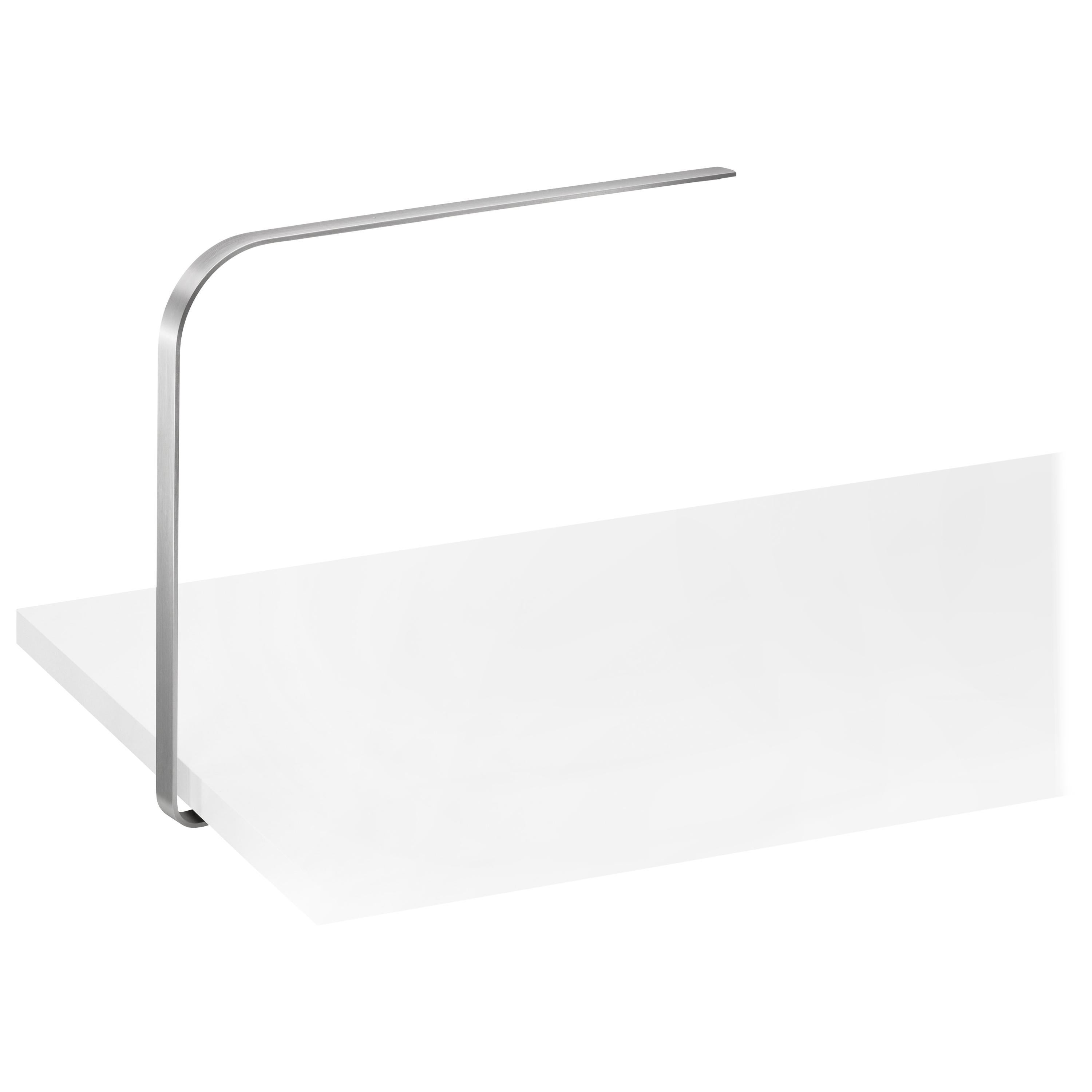 Lim C Table Lamp in Brushed Silver by Pablo Designs