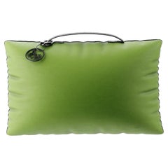 Lima Green Throw Pillow, Modern Rectangle Cushion Outdoor/Indoor Waterproof 