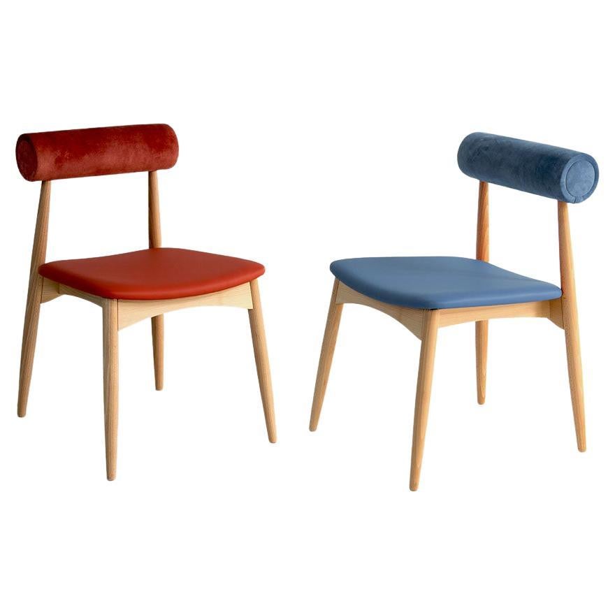 Chaise de salle à manger en bois post-moderne Lima de Dovain Studio