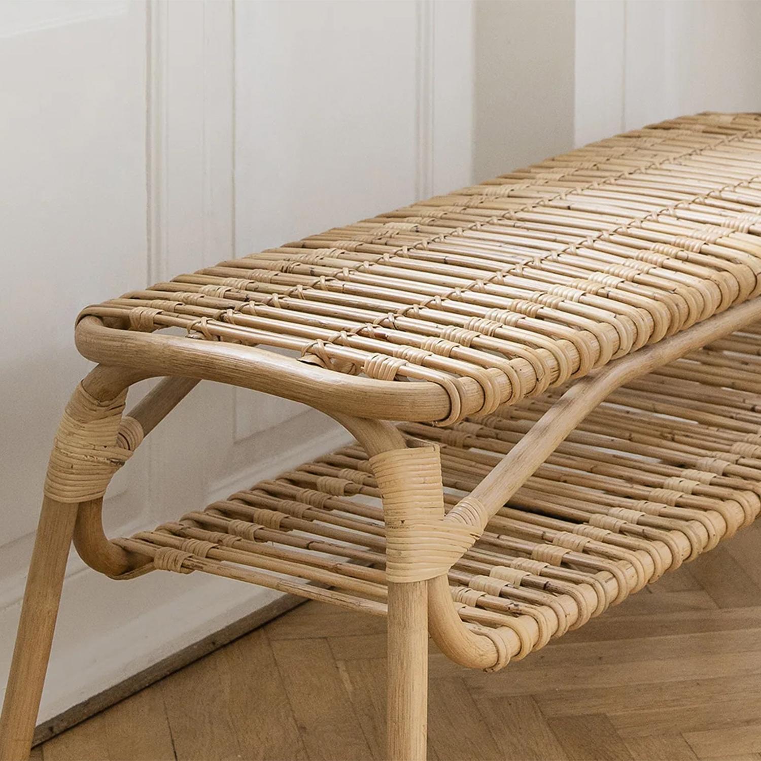 Lima Rattan Bench For Sale 2