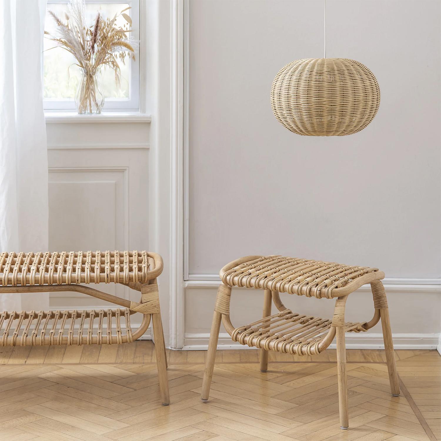 Lima Rattan Stool In New Condition For Sale In Paris, FR