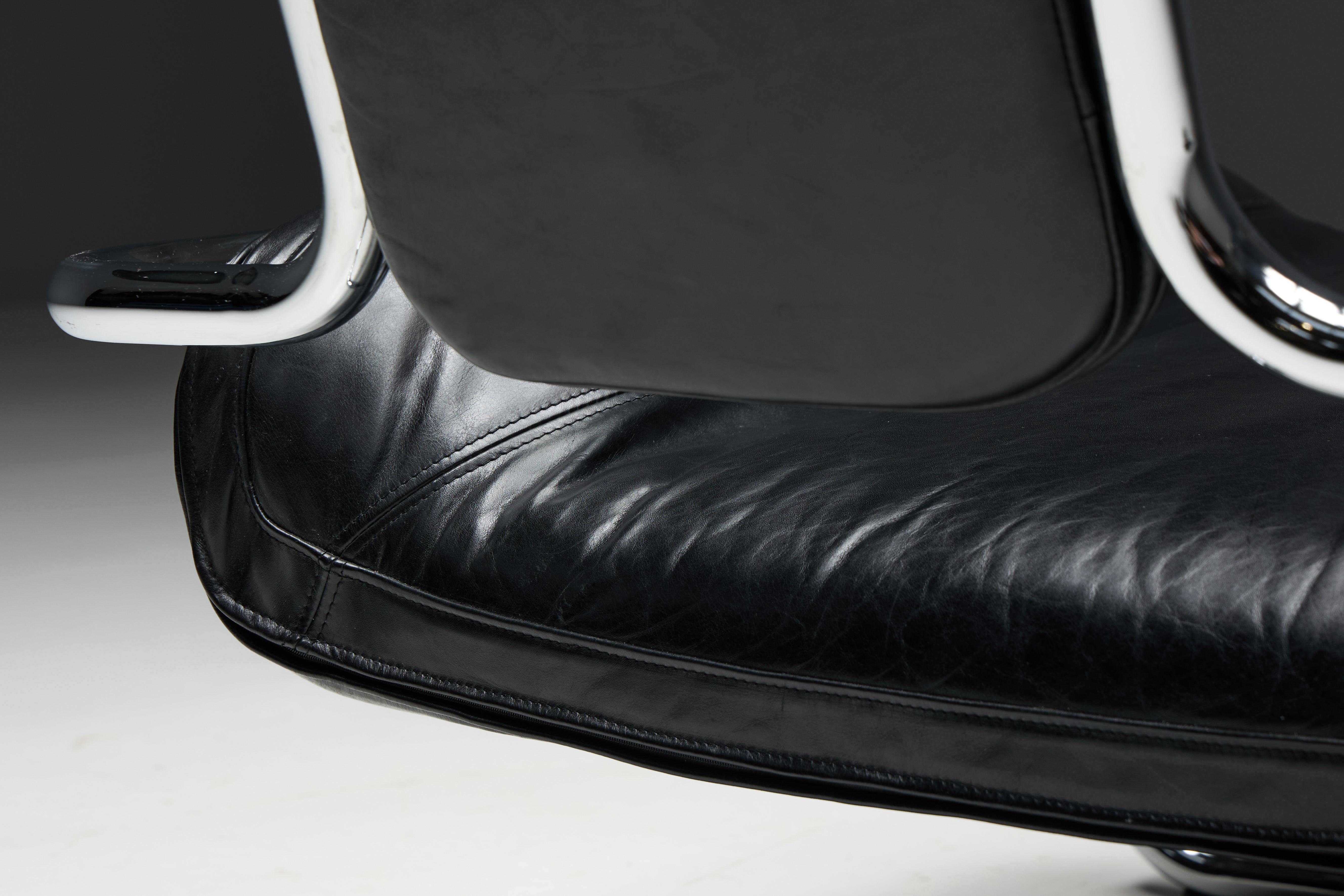 'Limande' Low Easy Chair by Kwok Hoi Chan, France, 1970s 5