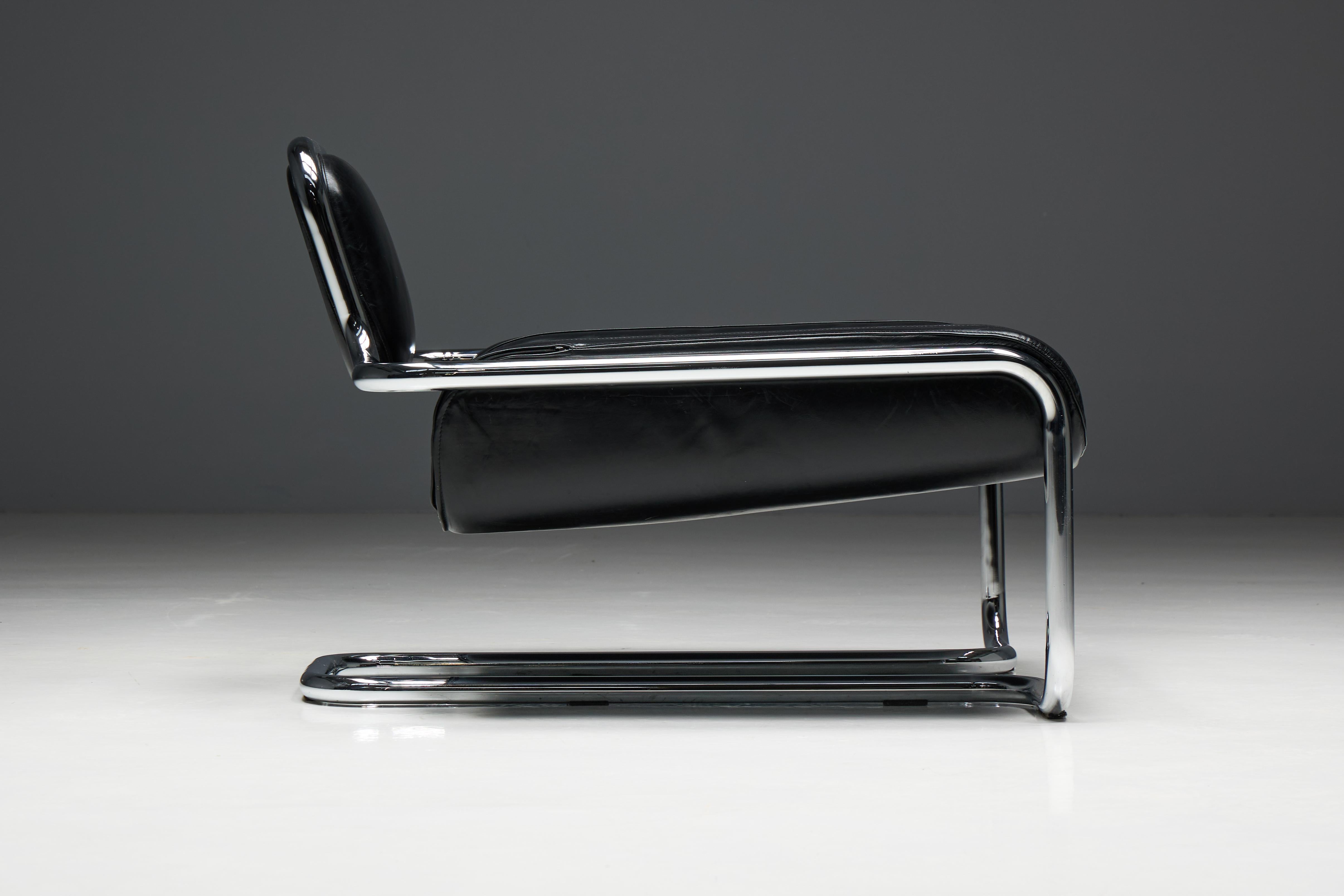'Limande' Low Easy Chair by Kwok Hoi Chan, France, 1970s 8