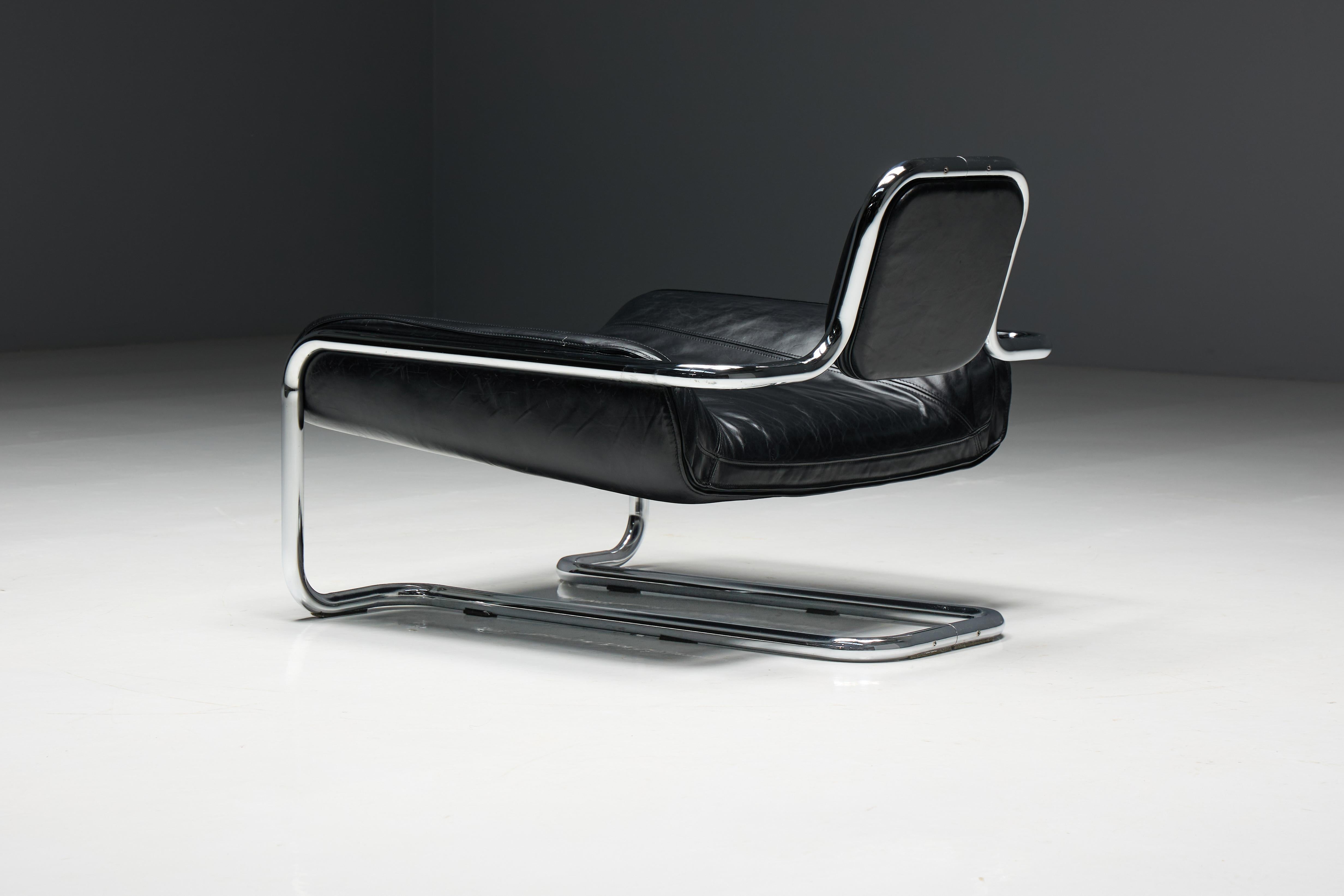 'Limande' Low Easy Chair by Kwok Hoi Chan, France, 1970s 2