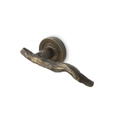Limb Door Lever Right - Handcrafted Aged Brass - PullCast