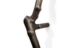 Limb Door Pull - Handcrafted Aged Brass - PullCast