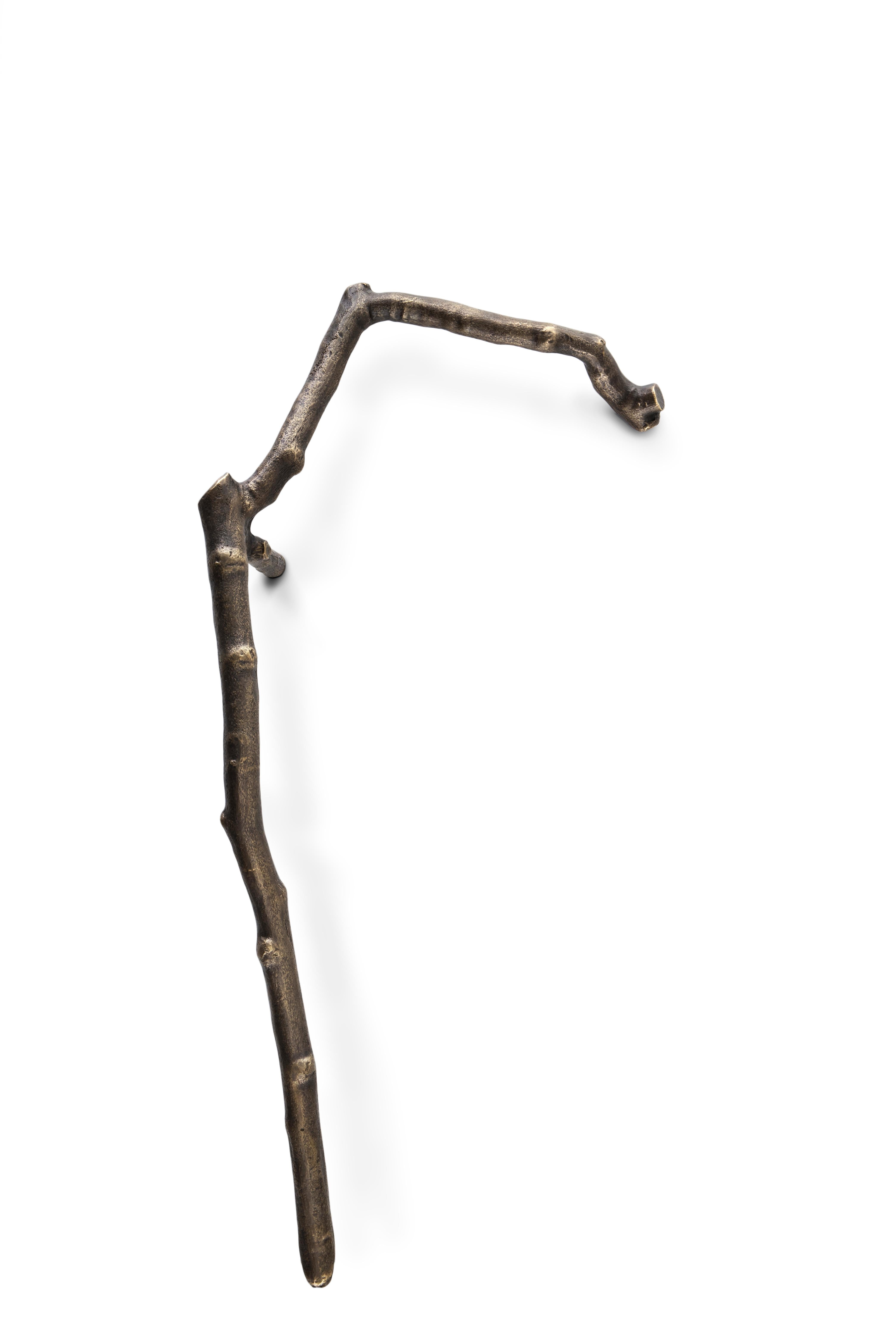 Limb Door Pull - Handcrafted Aged Brass - PullCast For Sale 2