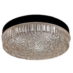 Limburg Attributed Bubble Glass Flush Mount Ceiling Light 1970s