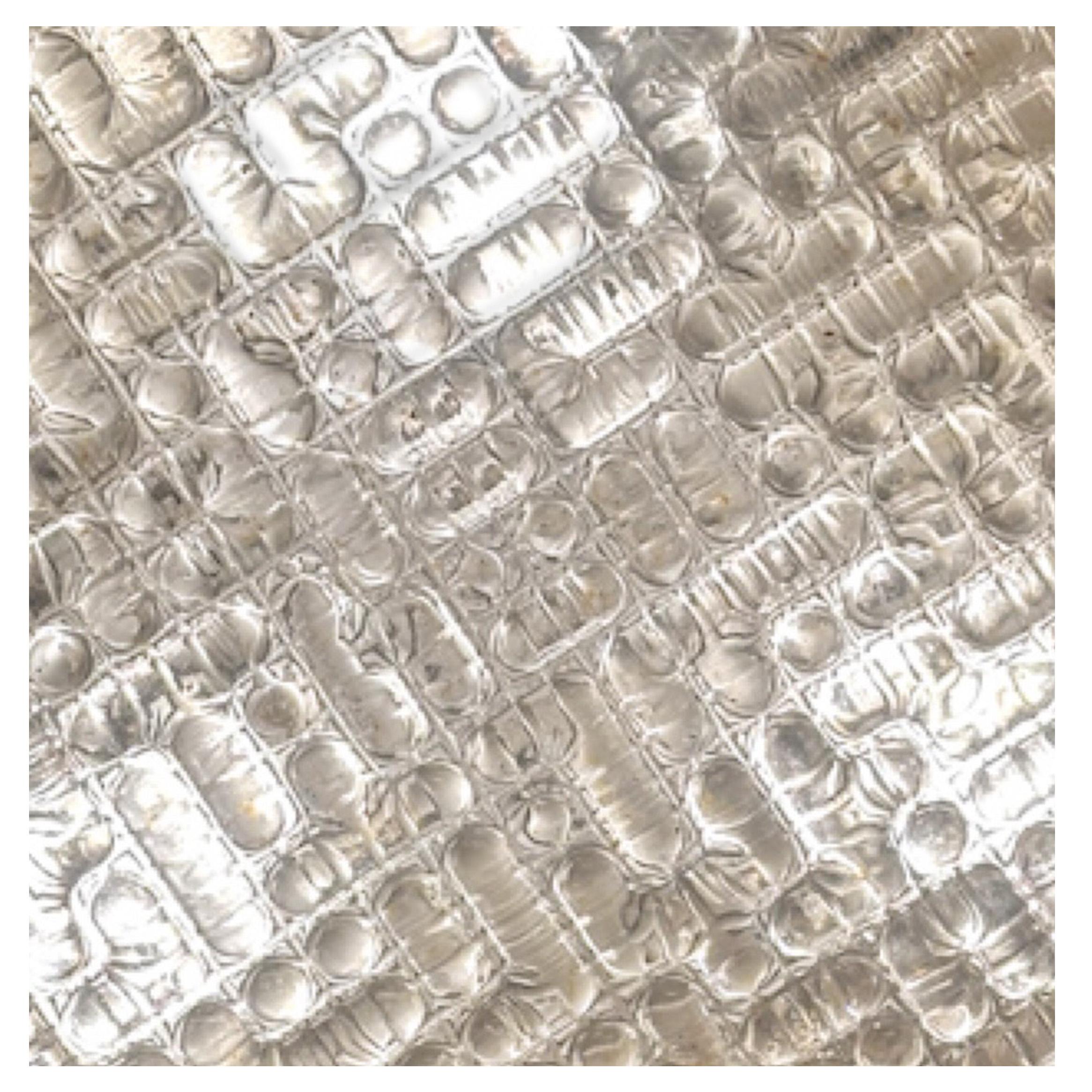 Limburg Attributed Bubble Glass Flush Mount Ceiling Light 1970s In Good Condition For Sale In New York, NY