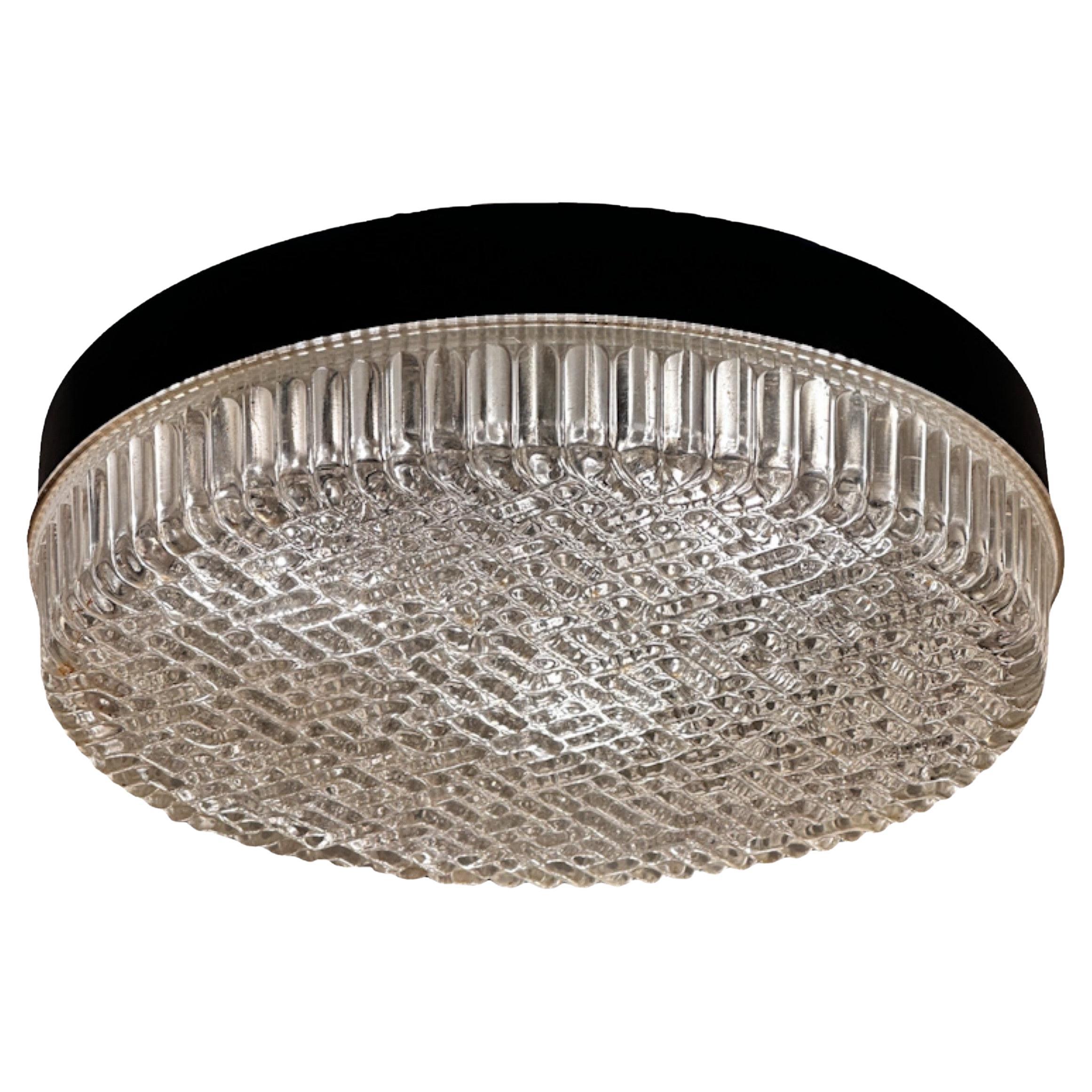 Limburg Attributed Bubble Glass Flush Mount Plafoniera 1970s