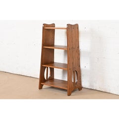 Limbert Antique Mission Oak Arts & Crafts Bookcase or Magazine Stand, Circa 1900