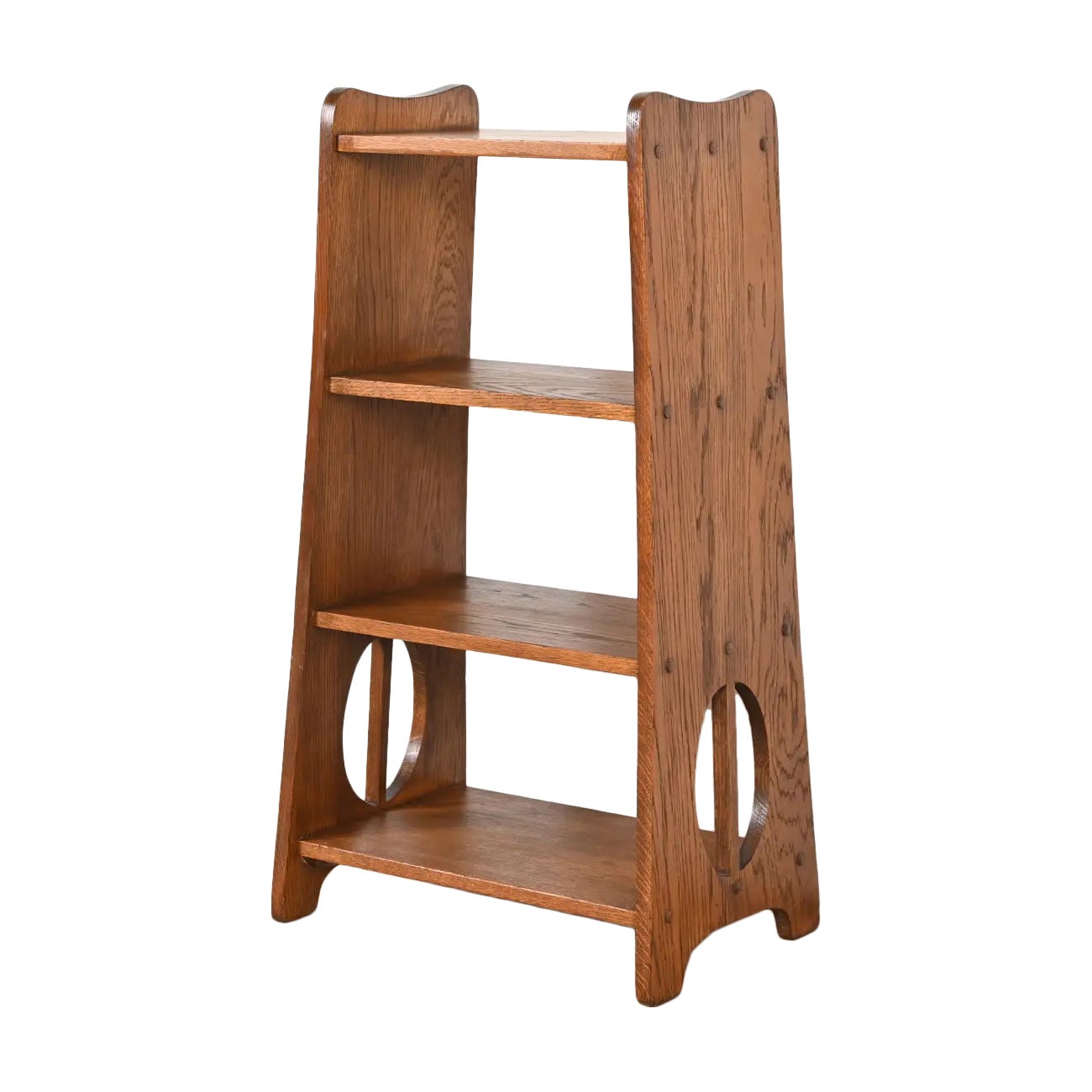 Limbert Antique Mission Oak Arts & Crafts Bookcase or Magazine Stand, Circa 1900