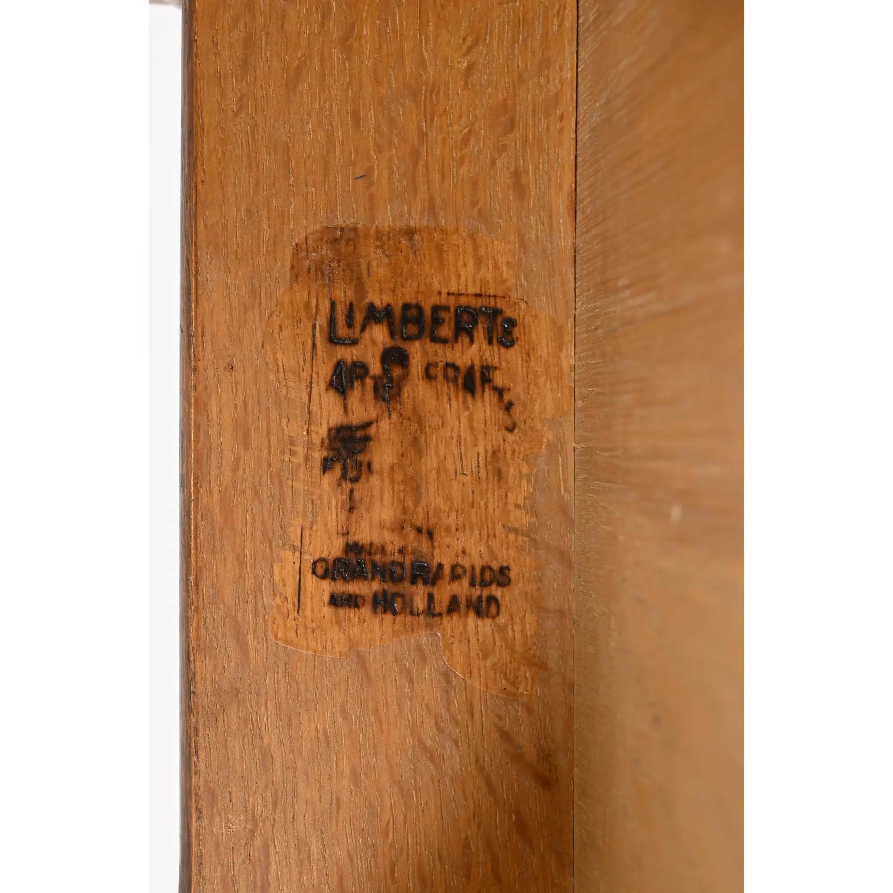 Table basse Mission en chêne Arts & Crafts Limbert, vers 1900 en vente 2