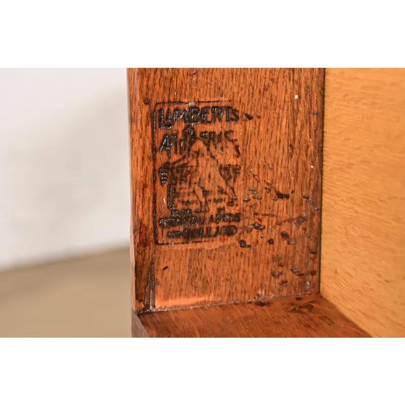 Scrivania Mission Arts & Crafts di Limbert in Oak, appena rifinita in vendita 3