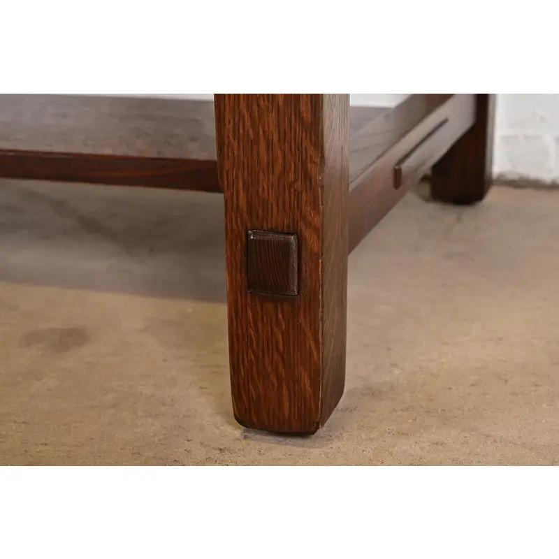 Scrivania Mission Arts & Crafts di Limbert in Oak, appena rifinita in vendita 4