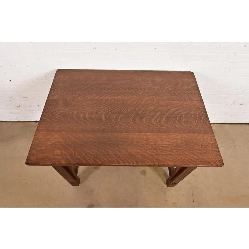 Scrivania Mission Arts & Crafts di Limbert in Oak, appena rifinita in vendita 5