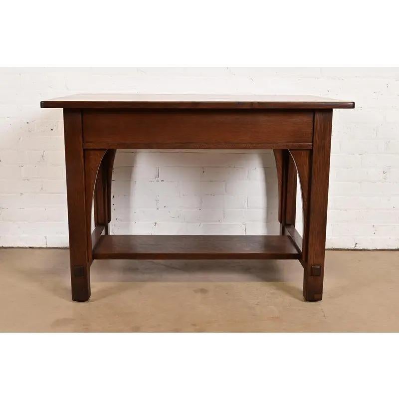 Scrivania Mission Arts & Crafts di Limbert in Oak, appena rifinita in vendita 7