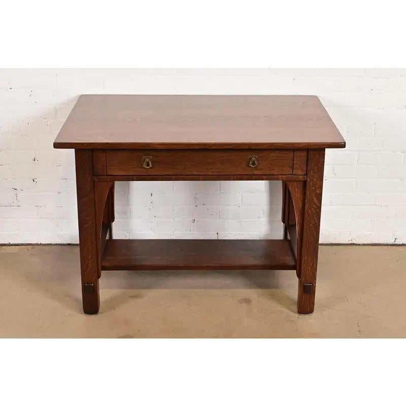 Americano Scrivania Mission Arts & Crafts di Limbert in Oak, appena rifinita in vendita
