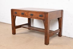 Limbert Antique Mission Oak Arts & Crafts Desk or Library Table, Circa 1900